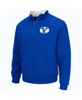 Men's Colosseum Byu Cougars Tortugas Quarter-Zip Sweatshirt