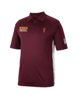 Men's Colosseum Maroon Arizona State Sun Devils Oht Military-Inspired Appreciation Snow Camo Polo Shirt