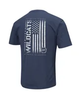 Men's Colosseum Navy Arizona Wildcats Oht Military-Inspired Appreciation Flag 2.0 T-shirt