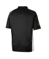 Men's Colosseum Black Iowa Hawkeyes Oht Military-Inspired Appreciation Snow Camo Polo Shirt