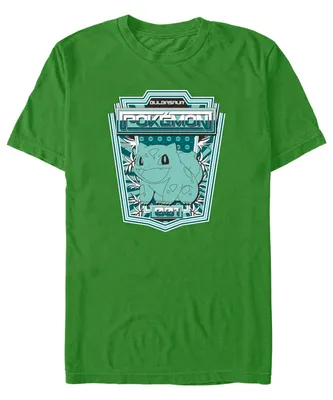 Fifth Sun Men's Bulbasaur Badge Short Sleeve T-shirt