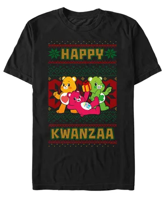 Fifth Sun Men's Care Bears Kwanzaa Short Sleeves T-shirt