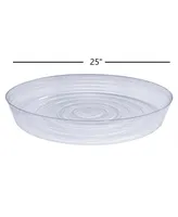 Cwp Cw-2500N Vinyl Plant Saucer, 25-Inch Diameter, Clear