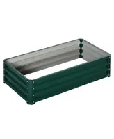 4' x 2' Raised Steel Garden Planter Bed for Vegetables, Herbs, Green