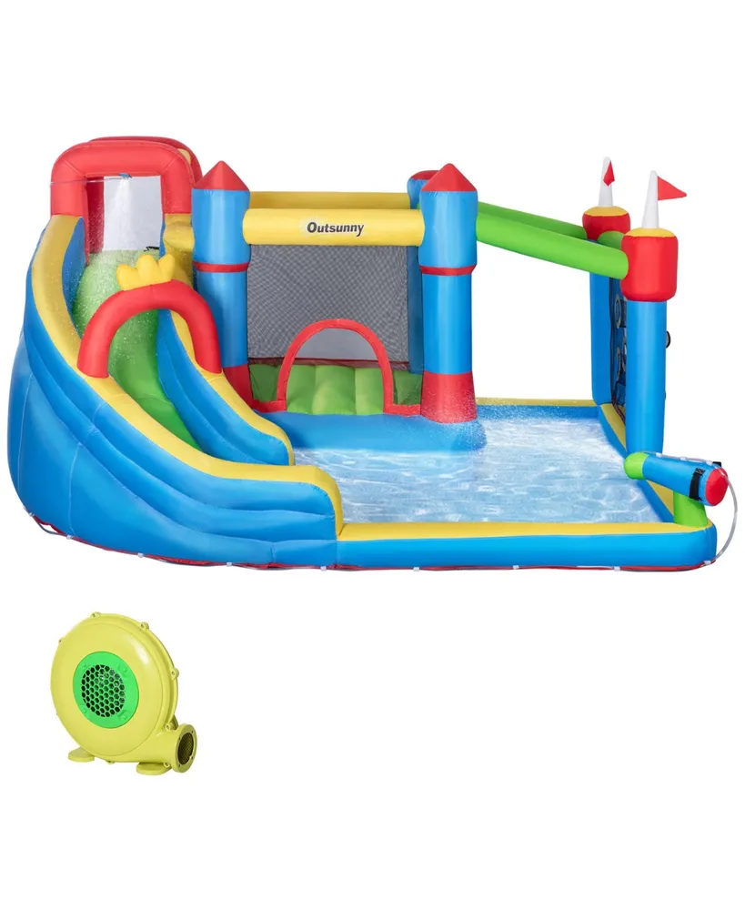 Kids Inflatable Bounce Castle Jumping Castle & Inflator Bag Patches