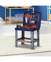 Outsunny 68 Pcs Kids Toy Workbench Set Pretend Play w/Electric Drill