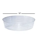 Curtis Wagner Plastics Heavy Gauge Vinyl Deep Basket Liner, Clear 16in