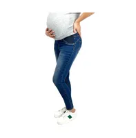 Indigo Poppy Maternity Lifter Skinny with Side Elastics Jeans