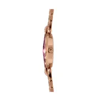 Facet Strass Swiss Rose Gold Plated Ladies 30mm Watch