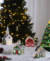 4.6" Nostalgic Ceramic Village House Holiday Decor