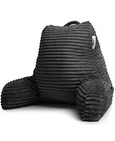 Nestl Cut Plush Striped Reading Pillow with Arms