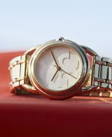 Tory Burch Women's The Miller Gold-Tone Stainless Steel Bracelet Watch 32mm