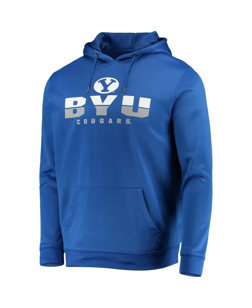 Men's Colosseum Royal Byu Cougars Lantern Pullover Hoodie