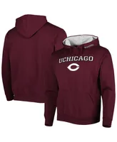 Men's Colosseum Maroon UChicago Maroons Isle Pullover Hoodie