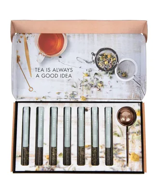Thoughtfully Gourmet, Tea Therapy Tea Infusion Gift Set, Set of 7 - Assorted Pre