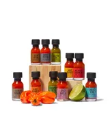 Smokehouse by Thoughtfully, Hot Sauce Gift Set, Variety of Natural Flavors, Set of 10 - Assorted Pre