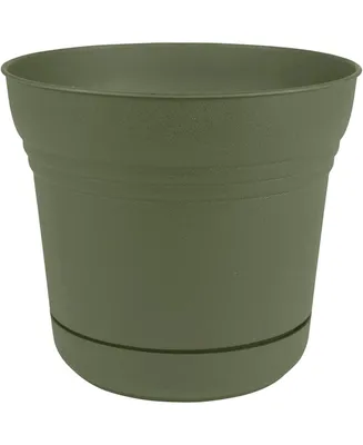 Bloem SP0542 Saturn Collection Planter with Saucer, Living Green - 5 inches