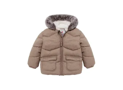 Baby Boys' Sherpa Lined Puffer Jacket Warm Winter Coat with Hood for Newborn Infants