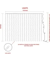ProductWorks Light String, Bright White Micro, 8 Function, 600 Lights