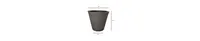 Tusco Products Cosmopolitan Round Garden Planter Espresso Brown, 16in