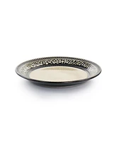 Elama Desert Sand 16 Piece Stoneware Dinnerware Set, Service for 4