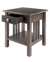 Winsome Stafford 22.05" Wood Accent Table