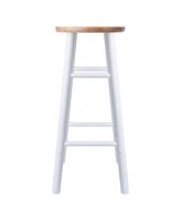 Winsome Huxton 2-Piece Wood Bar Stool Set