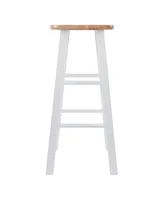 Winsome Element 2-Piece Wood Bar Stool Set