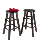 Winsome Element 2 Piece Wood Counter Stool Set