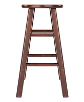 Winsome Element 2-Piece Wood Counter Stool Set