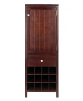 Winsome Brooke Jelly 47.44" Wood 3-Section Cupboard