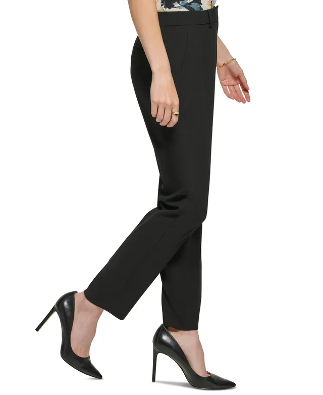 DKNY Petite Solid Fixed-Waist Slant-Pocket Wide-Leg Pants, Created for  Macy's - Macy's