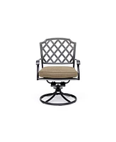 Closeout! Vintage Ii Outdoor Swivel Chair with Outdura Cushions, Created for Macy's