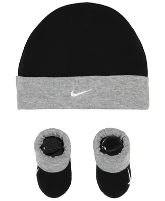 Nike Baby Boys or Girls Swoosh Hat and Booties, 2 Piece Set