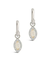 Sterling Forever Calla Hoops