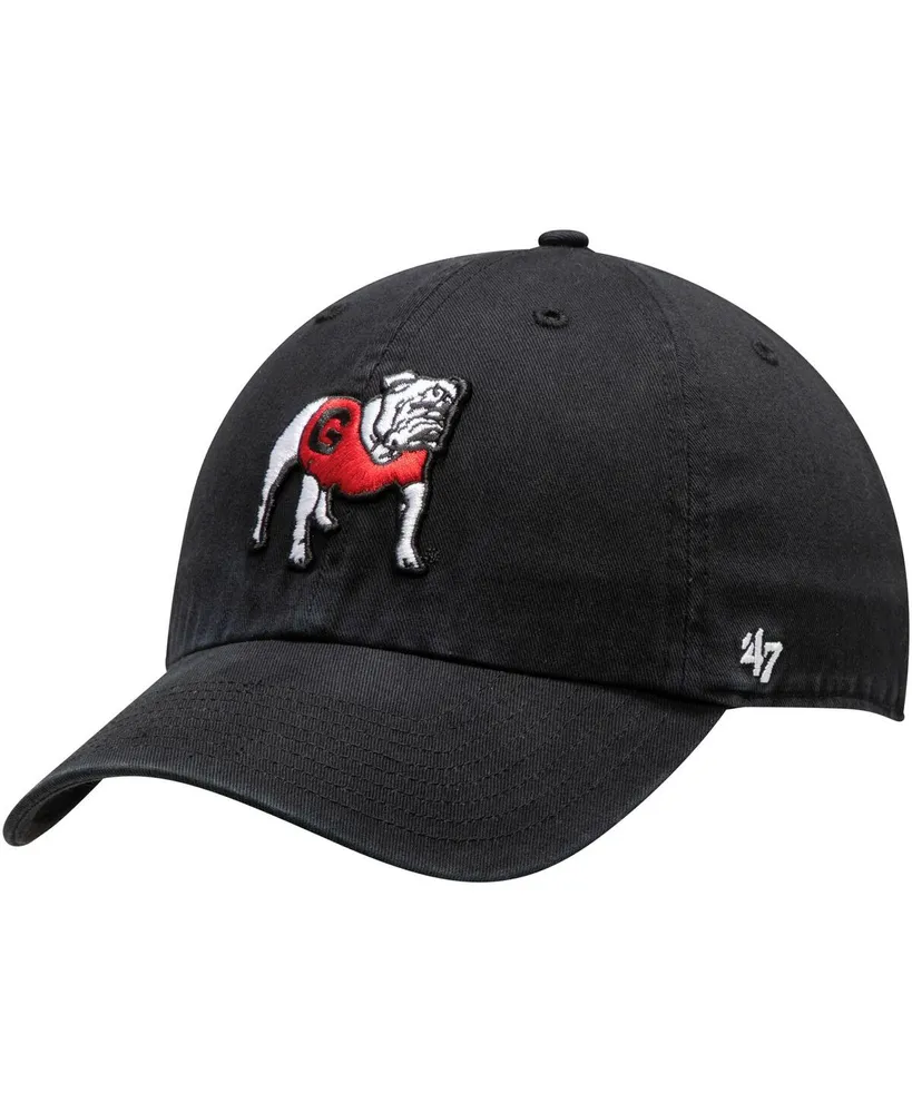 Men's '47 Brand Black Georgia Bulldogs Dawg Clean Up Adjustable Hat