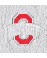 Women's Gray Ohio State Buckeyes Plus Wheelhouse Sherpa Full-Snap Jacket