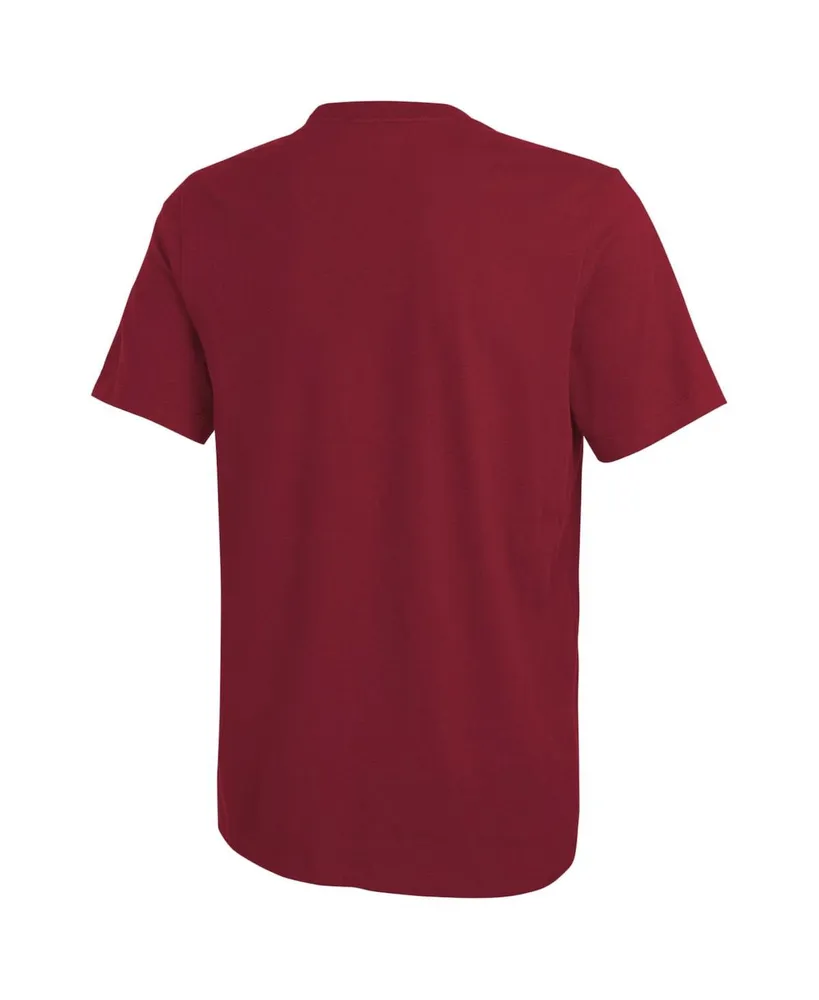 Men's New Era Burgundy Washington Commanders Combine Authentic Training Huddle Up T-shirt