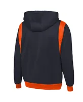 Men's New Era Navy Chicago Bears Combine Authentic Drop Back Full-Zip Hoodie