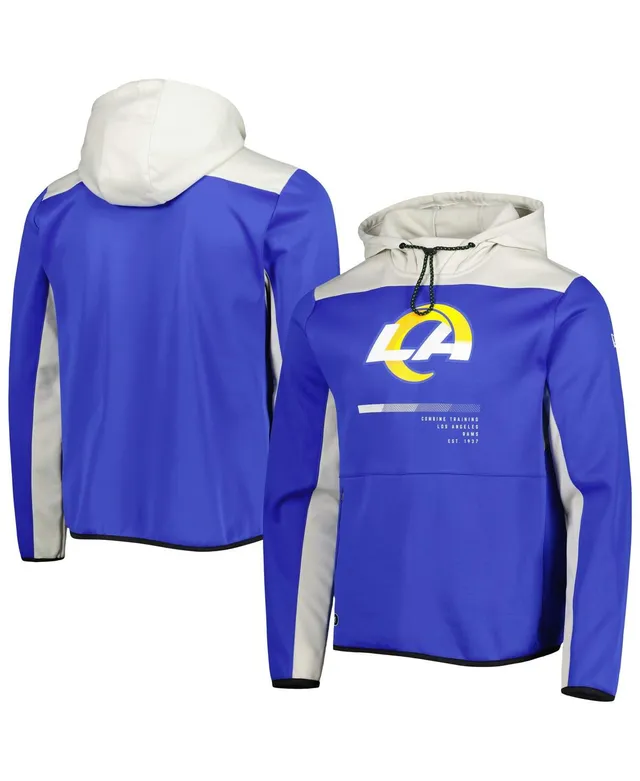 New Era Men's Royal Los Angeles Rams Ink Dye Pullover Hoodie