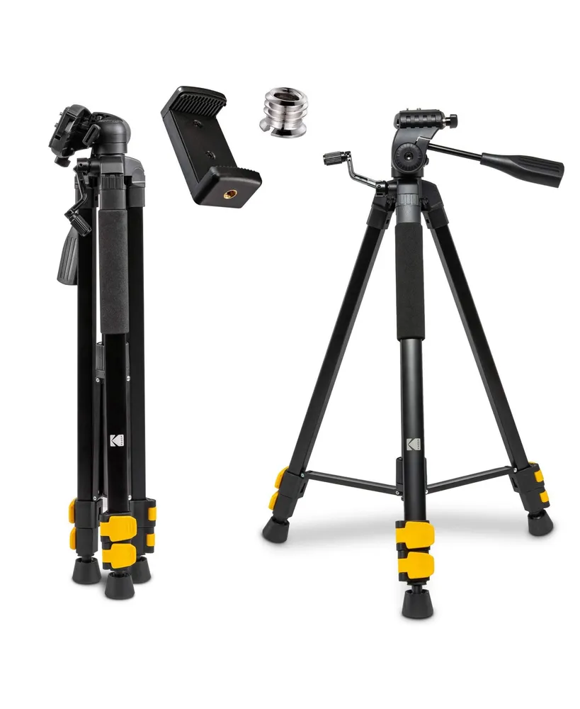 Kodak PhotoGear 62" Lightweight Tripod Compact Aluminum Tripod 22"-62"