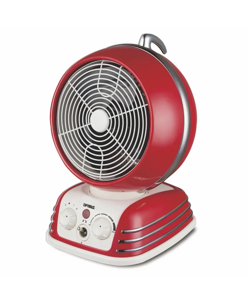 Optimus Retro Design Oscillating Fan Heater