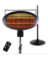 Optimus Garage-Outdoor Floor Standing Infrared Patio Heater with Remote