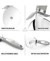 Zulay Kitchen Super Sharp Non-Slip Handle Large Pizza Cutter Wheel