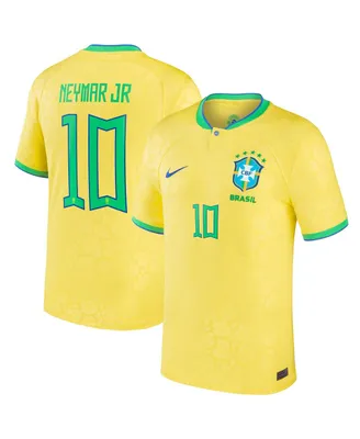 Men's Nike Neymar Jr. Yellow Brazil National Team 2022/23 Home Breathe Stadium Replica Player Jersey
