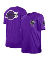 Men's New Era Purple Los Angeles Lakers 2022/23 City Edition Elite Pack T-shirt