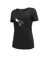 Women's New Era Black Charlotte Hornets 2022/23 City Edition V-Neck T-shirt