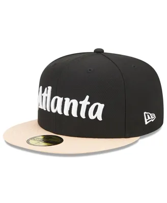 Men's New Era Black Atlanta Hawks 2022/23 City Edition Official 59FIFTY Fitted Hat