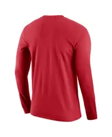Men's Nike Red Canada Soccer Core Long Sleeve T-shirt