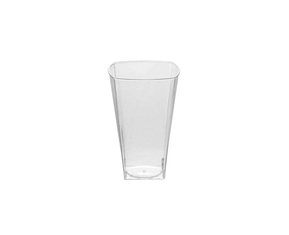 Smarty Had A Party 10 oz. Clear Square Bottom Disposable Plastic Cups (500 Cups)